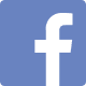 Social media icon in blue